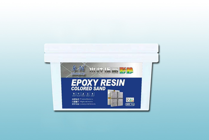 Water based epoxy colored sand sealant